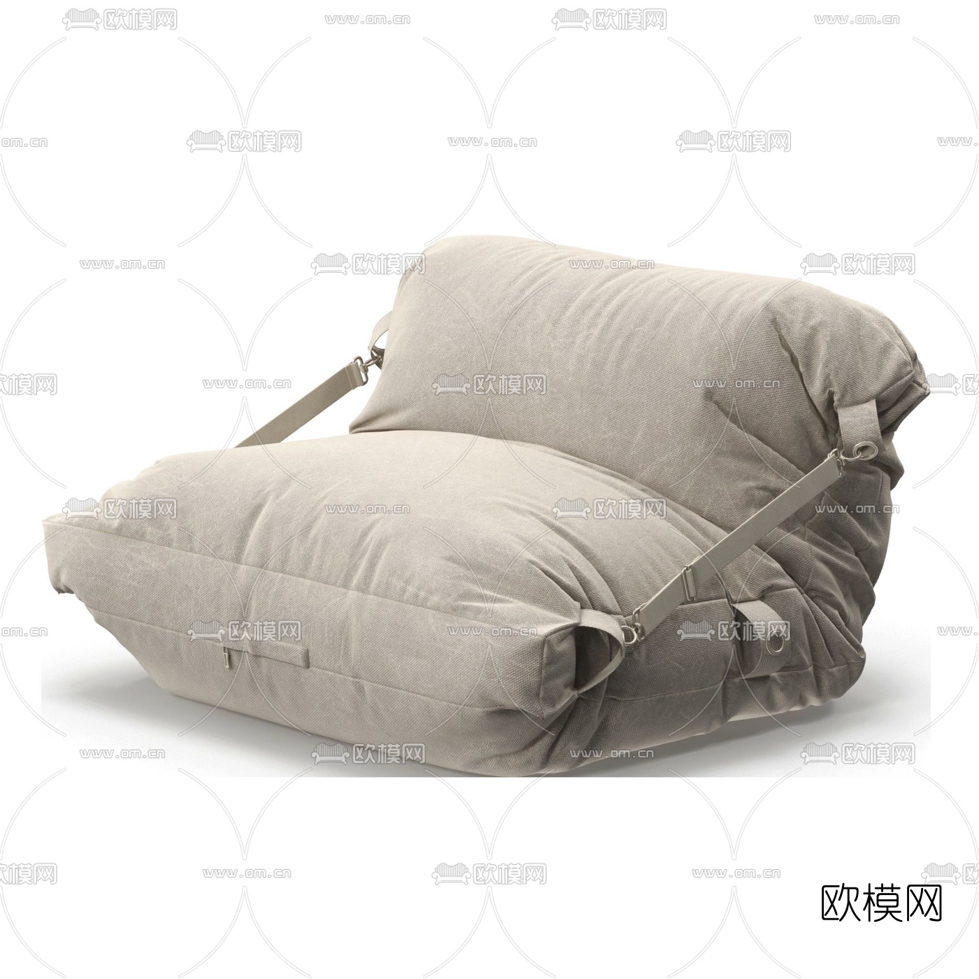 现代布艺懒人沙发3d模型
