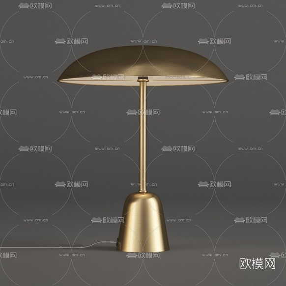 现代简约金属台灯3d模型下载