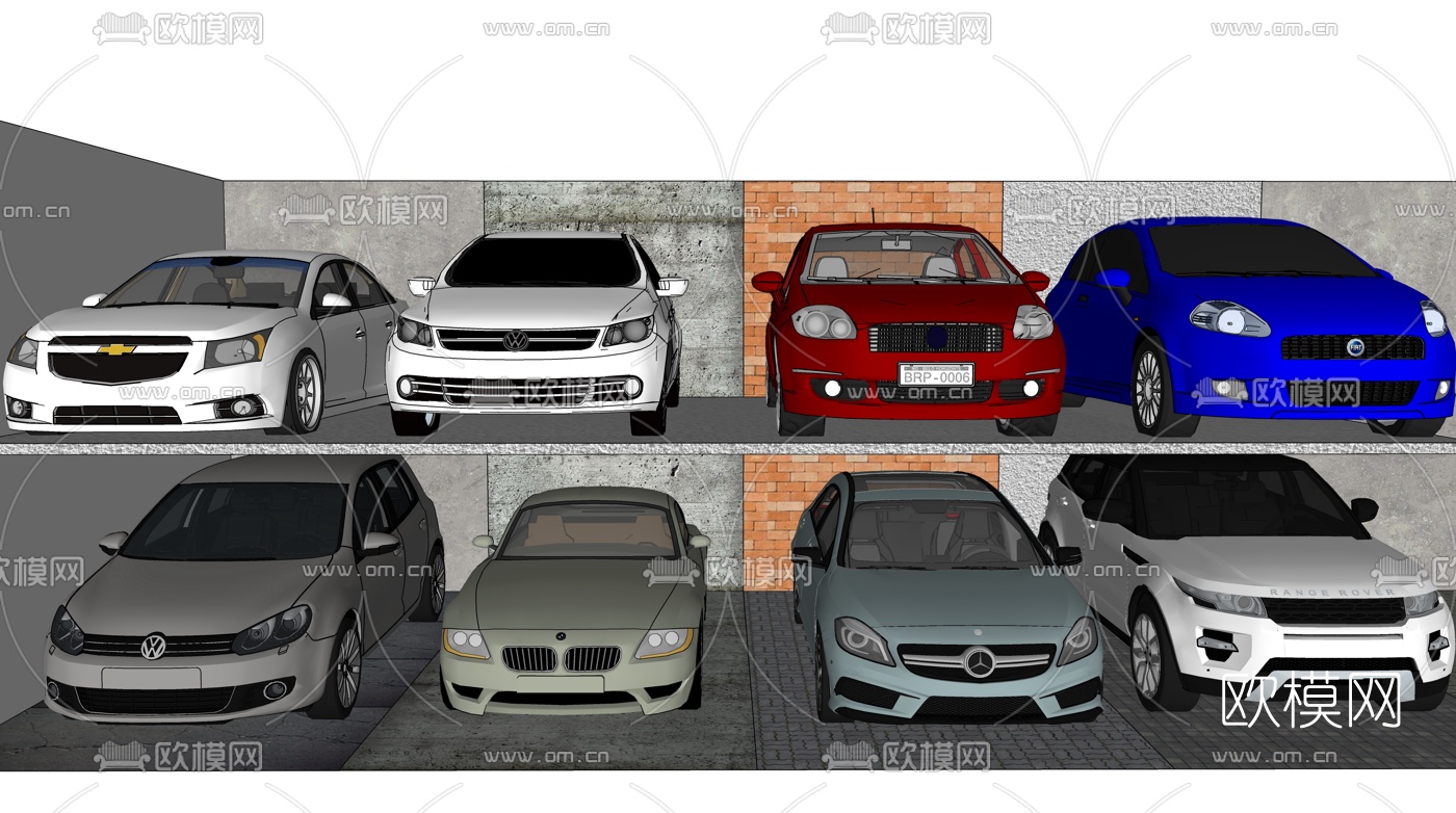 现代汽车su模型下载