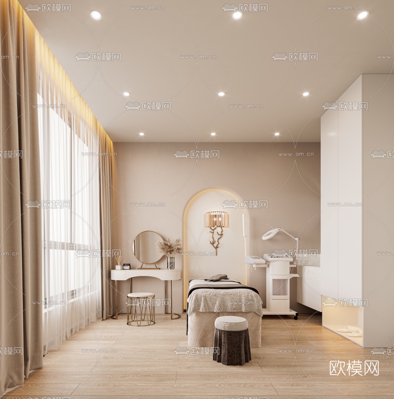 现代SPA护理房3d模型