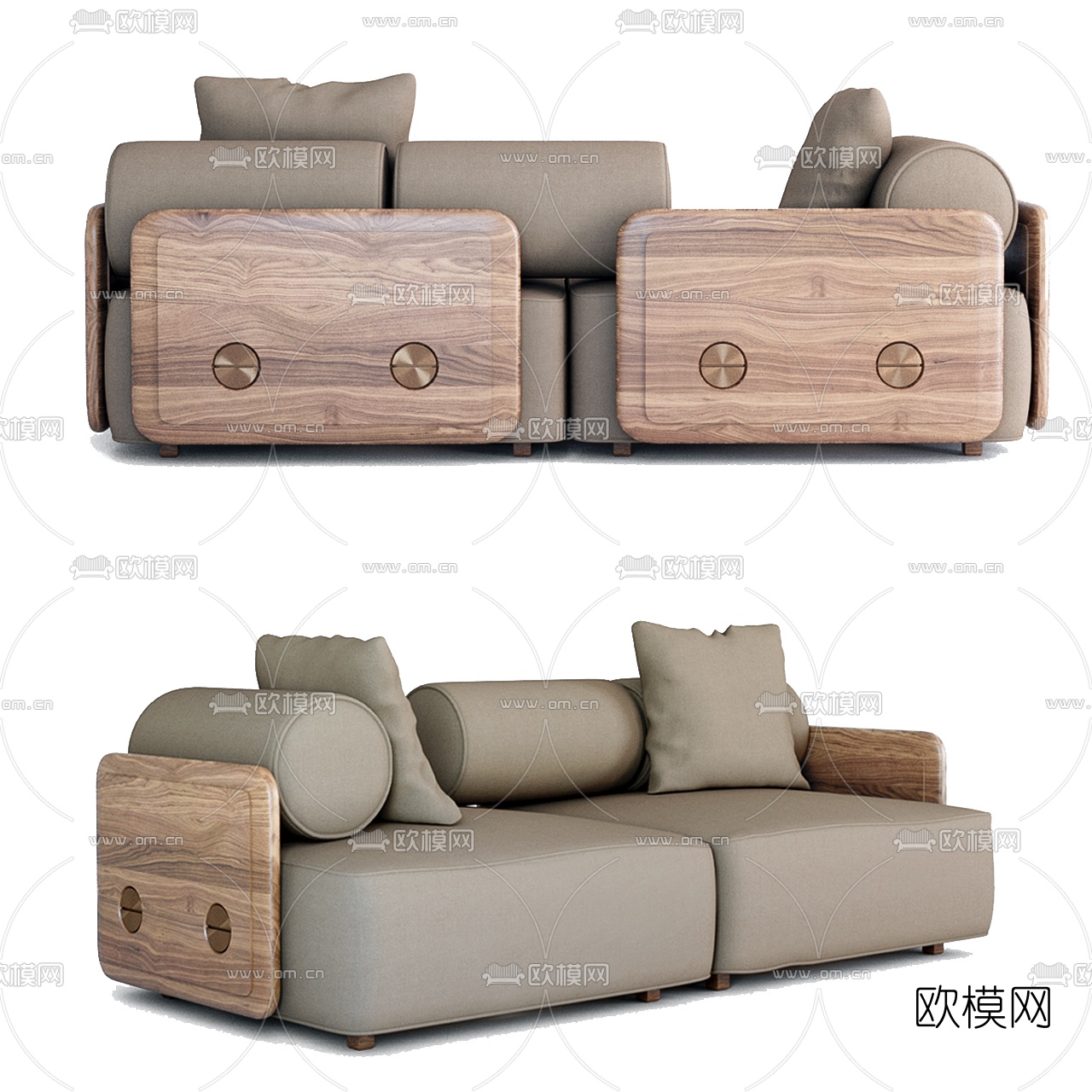 现代双人沙发3d模型