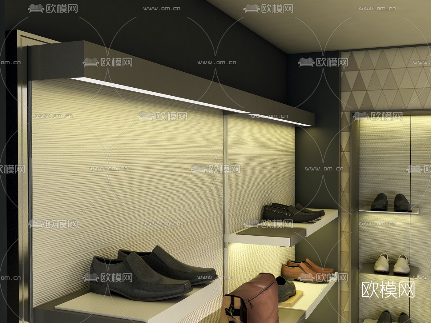 现代鞋店3D模型