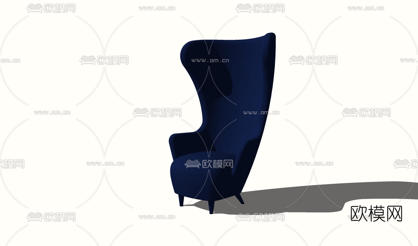 现代休闲椅免费su模型下载