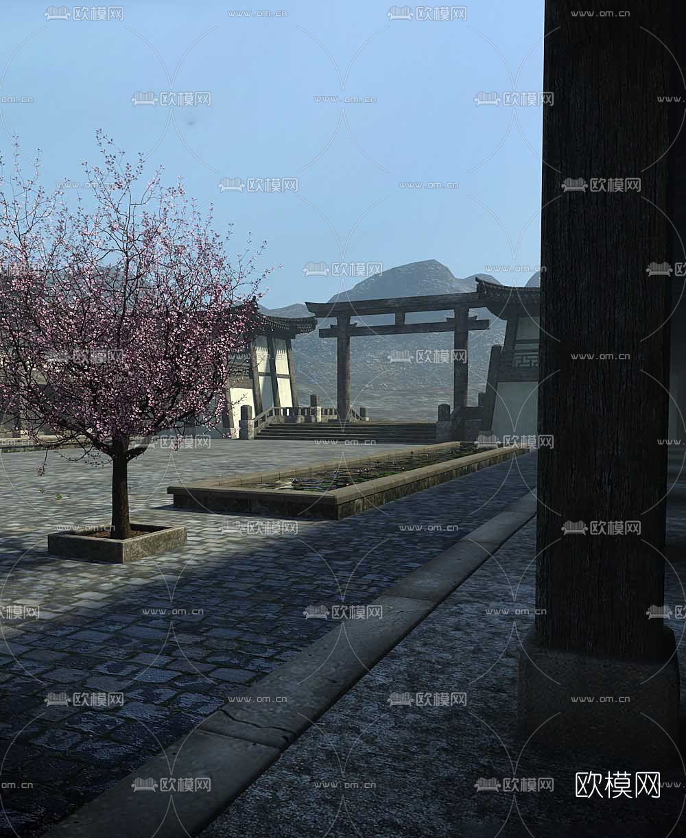 中式宫殿古建3D模型