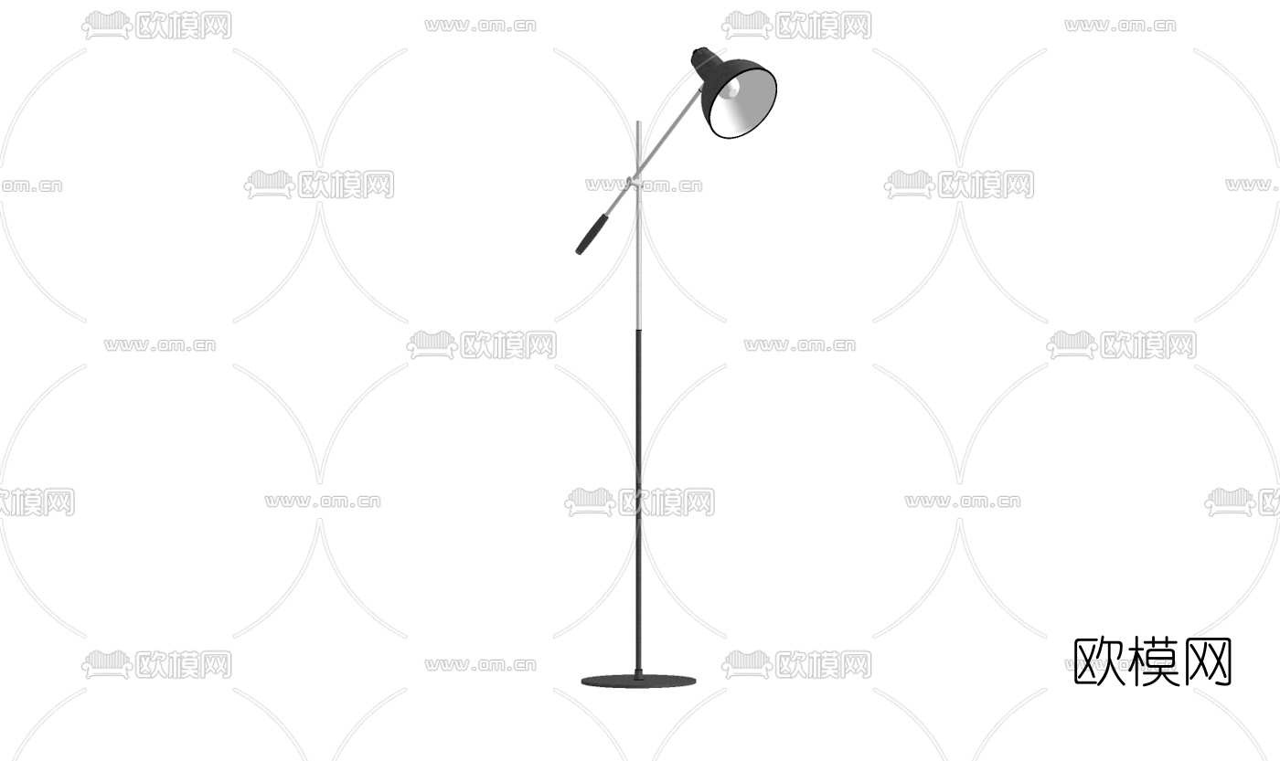 现代简约落地灯免费su模型下载