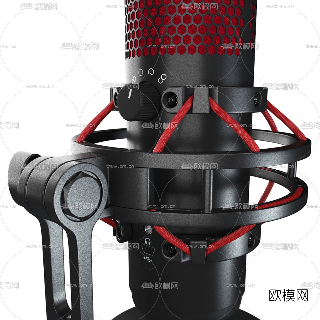 现代麦克风话筒3d模型
