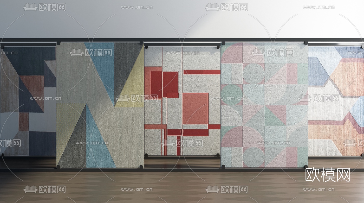现代地毯3d模型