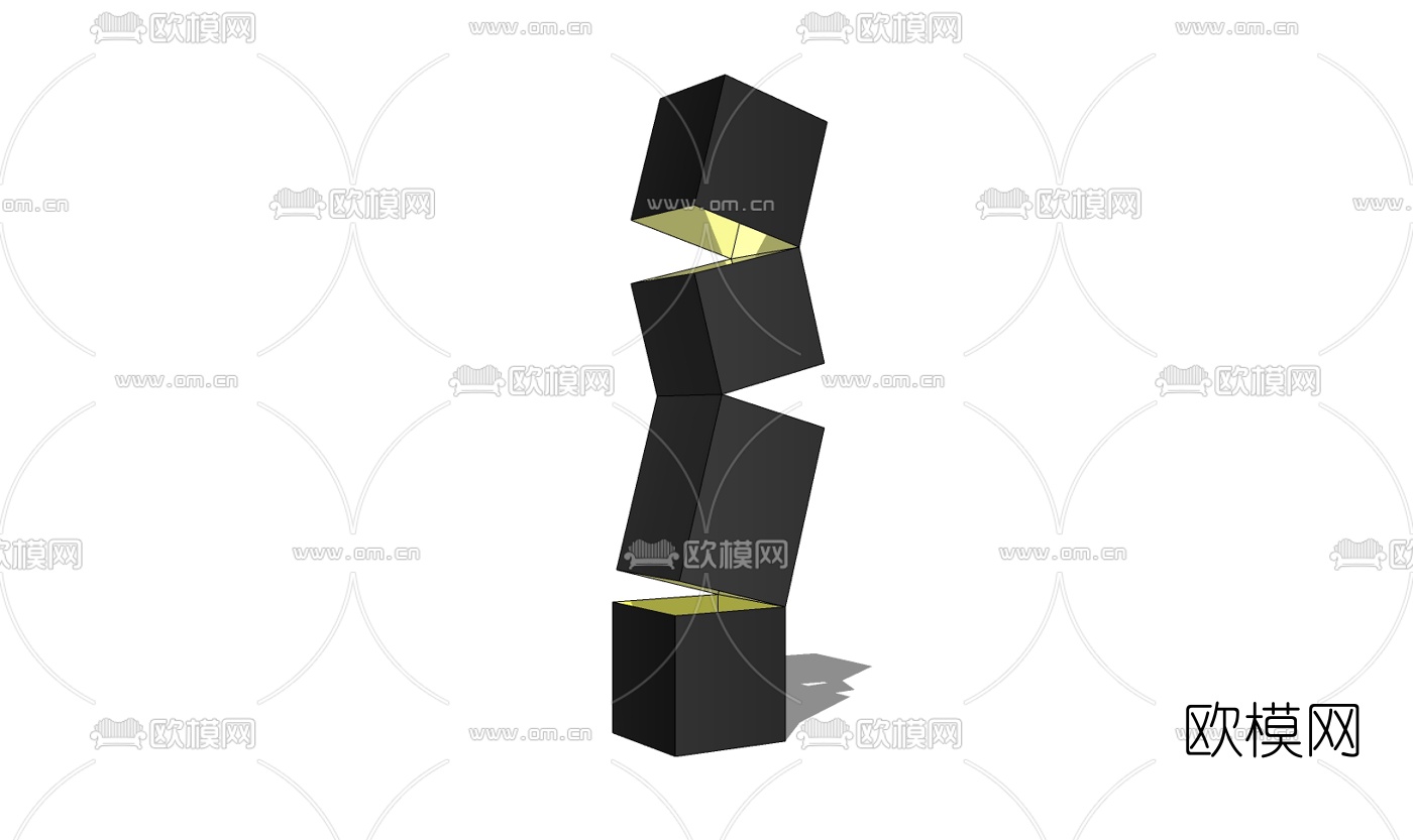 现代落地灯免费su模型下载