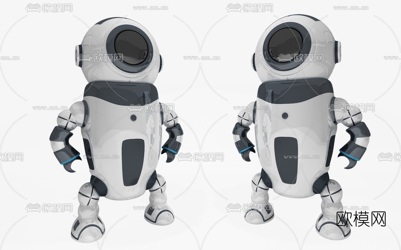 现代智能机器人3d模型