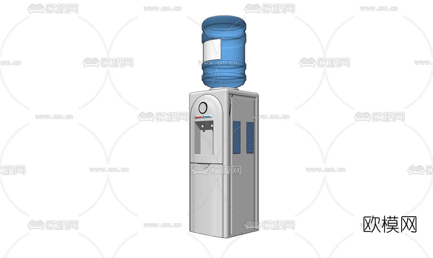 现代饮水机免费su模型下载