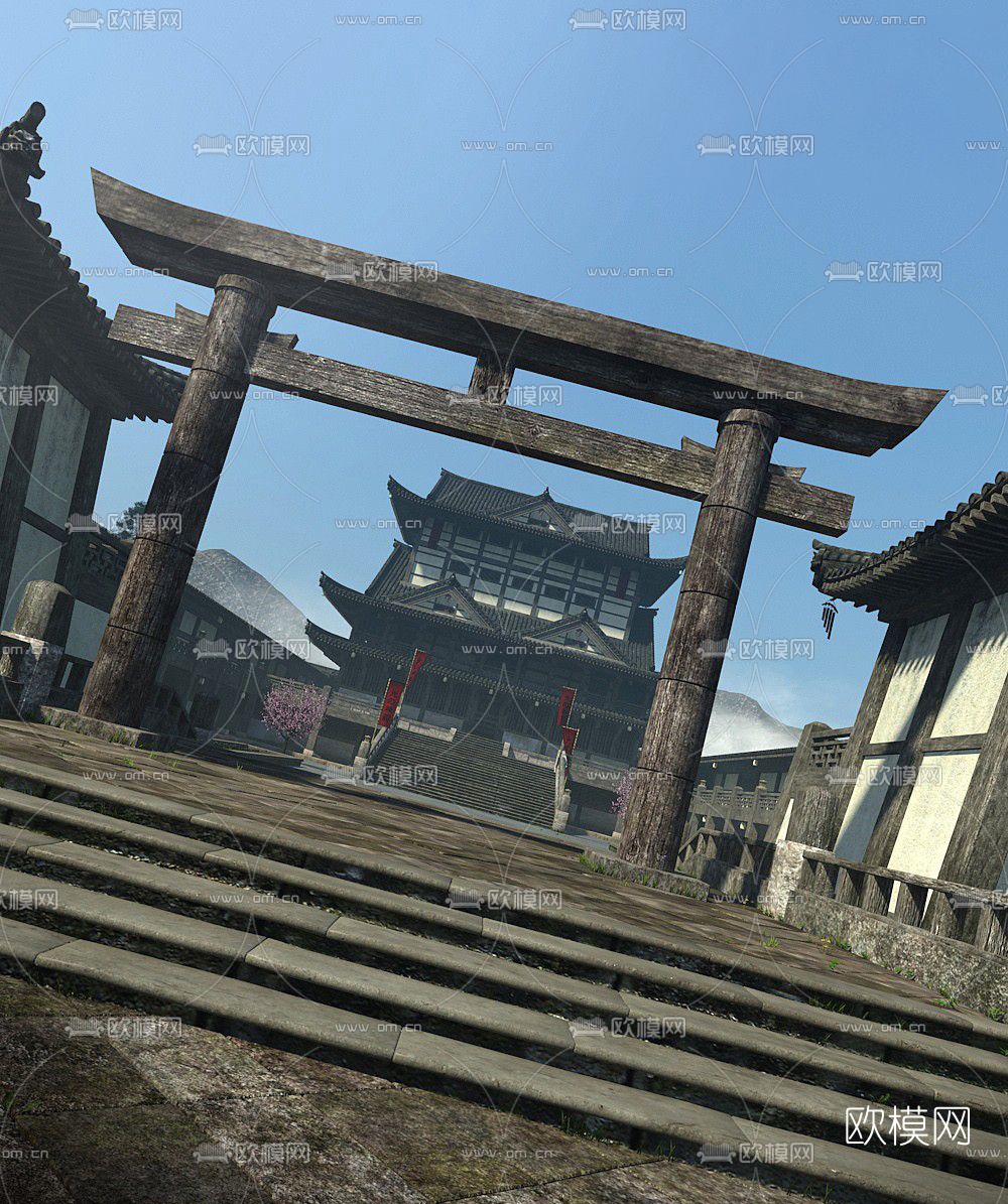 中式宫殿古建3D模型