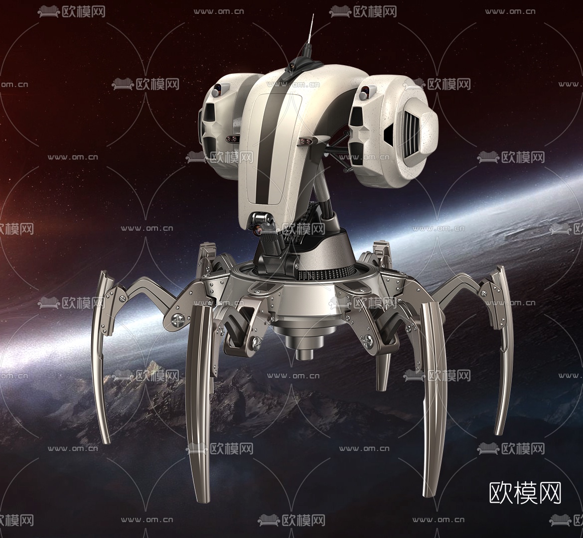 现代摄像机器人3d模型下载