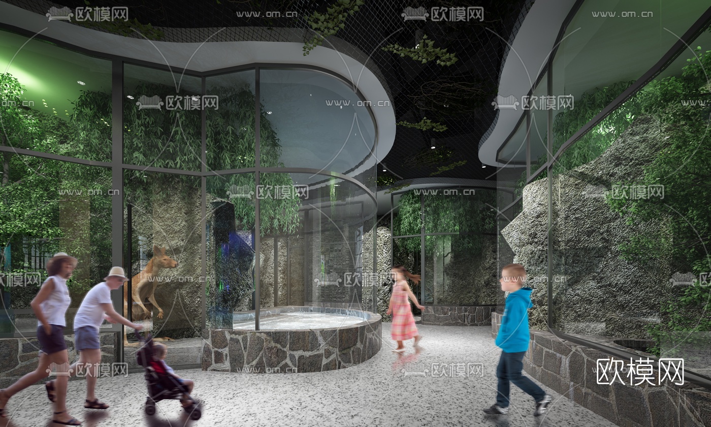 现代海洋馆儿童乐园3d模型下载（渲染图4）