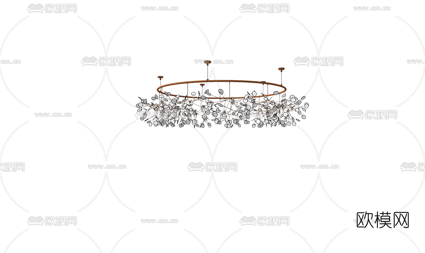 现代创意装饰灯免费su模型下载