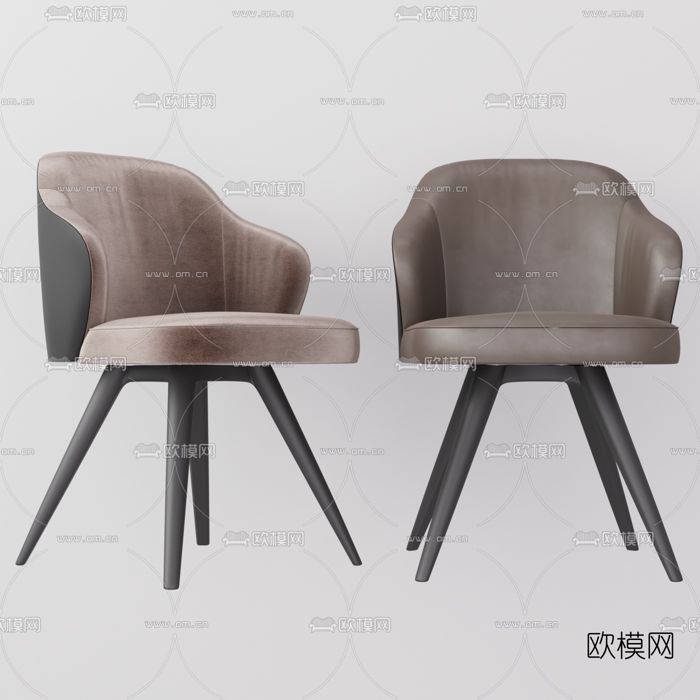 Minotti现代单椅组合3d模型下载（渲染图3）