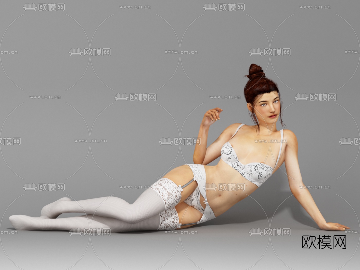 现代人物模特3D模型