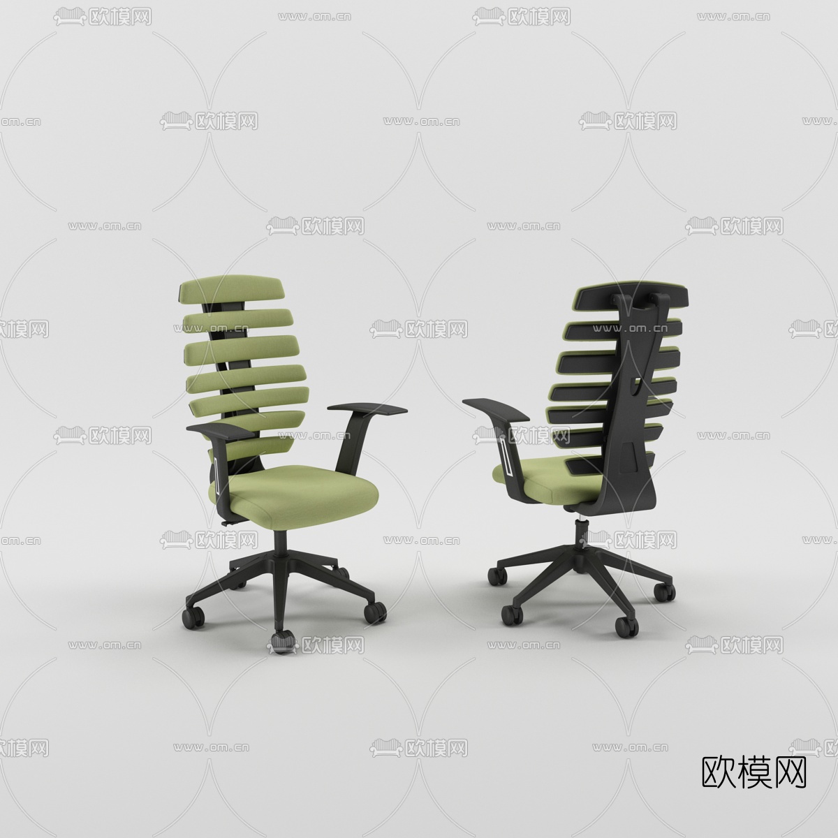 现代简约办公椅3d模型下载