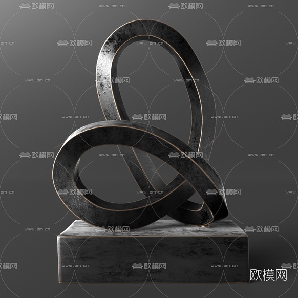 RH 抽象雕塑3d模型下载(渲染图2)