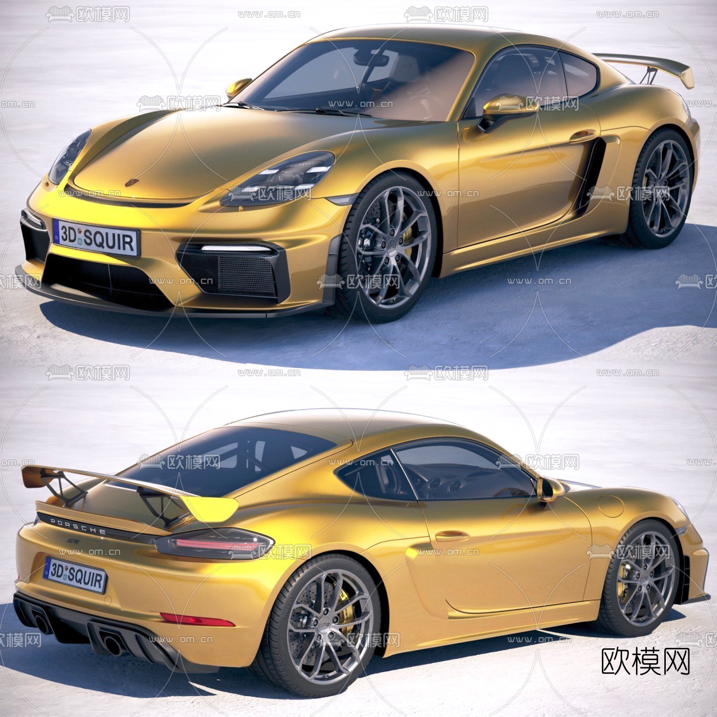 现代保时捷汽车3d模型下载