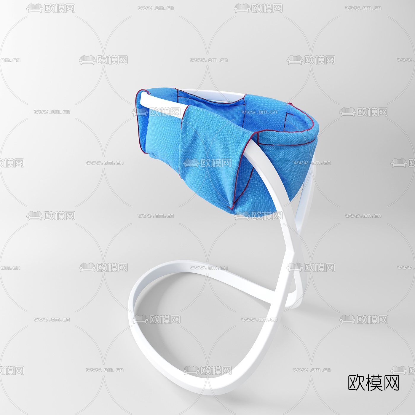 现代婴儿床3d模型