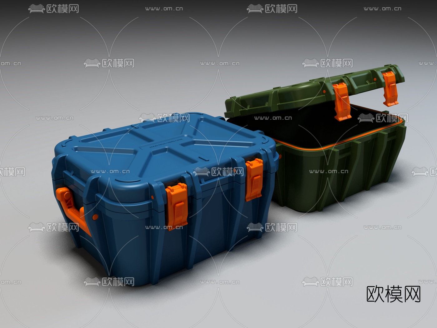 现代工具箱3d模型下载（渲染图1）