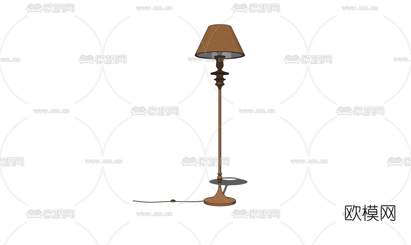 现代落地灯免费su模型下载