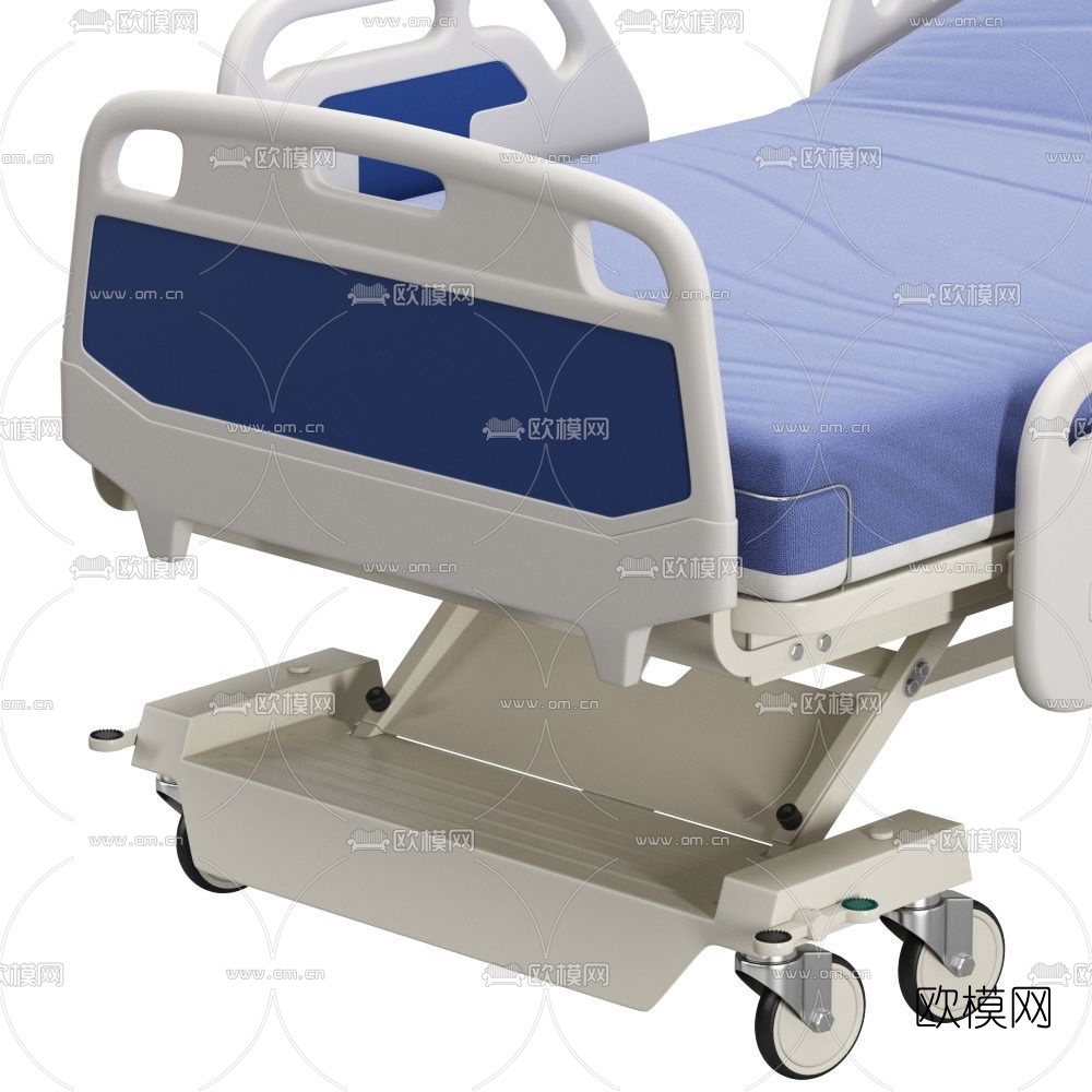 现代医院病床设备3d模型