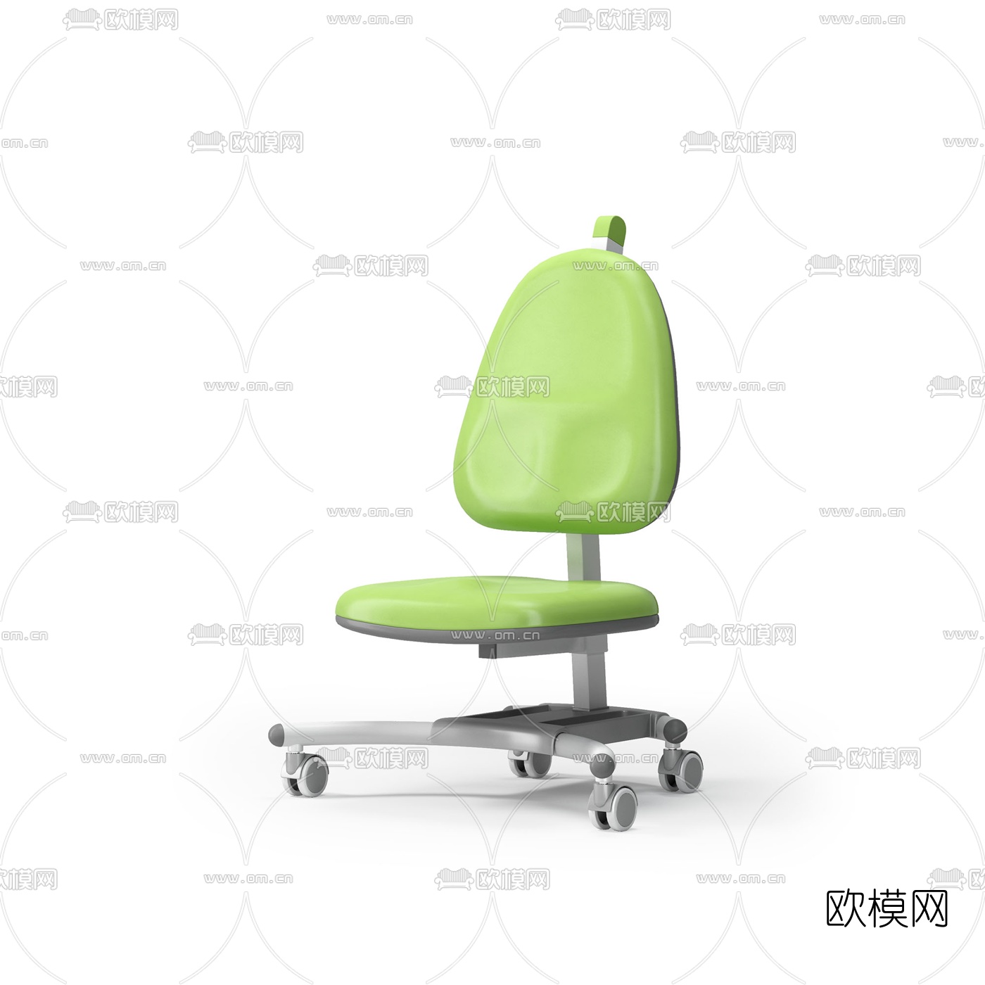 现代儿童桌椅3d模型