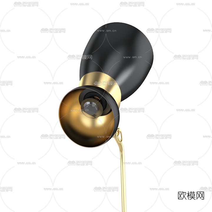 现代金属落地灯3D模型