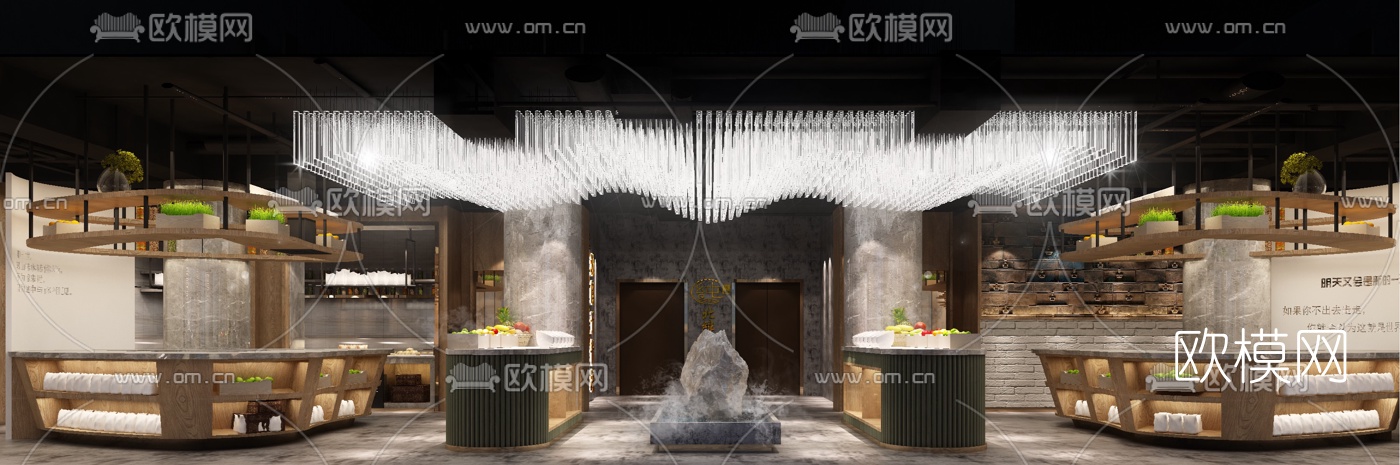 新中式火锅店3D模型
