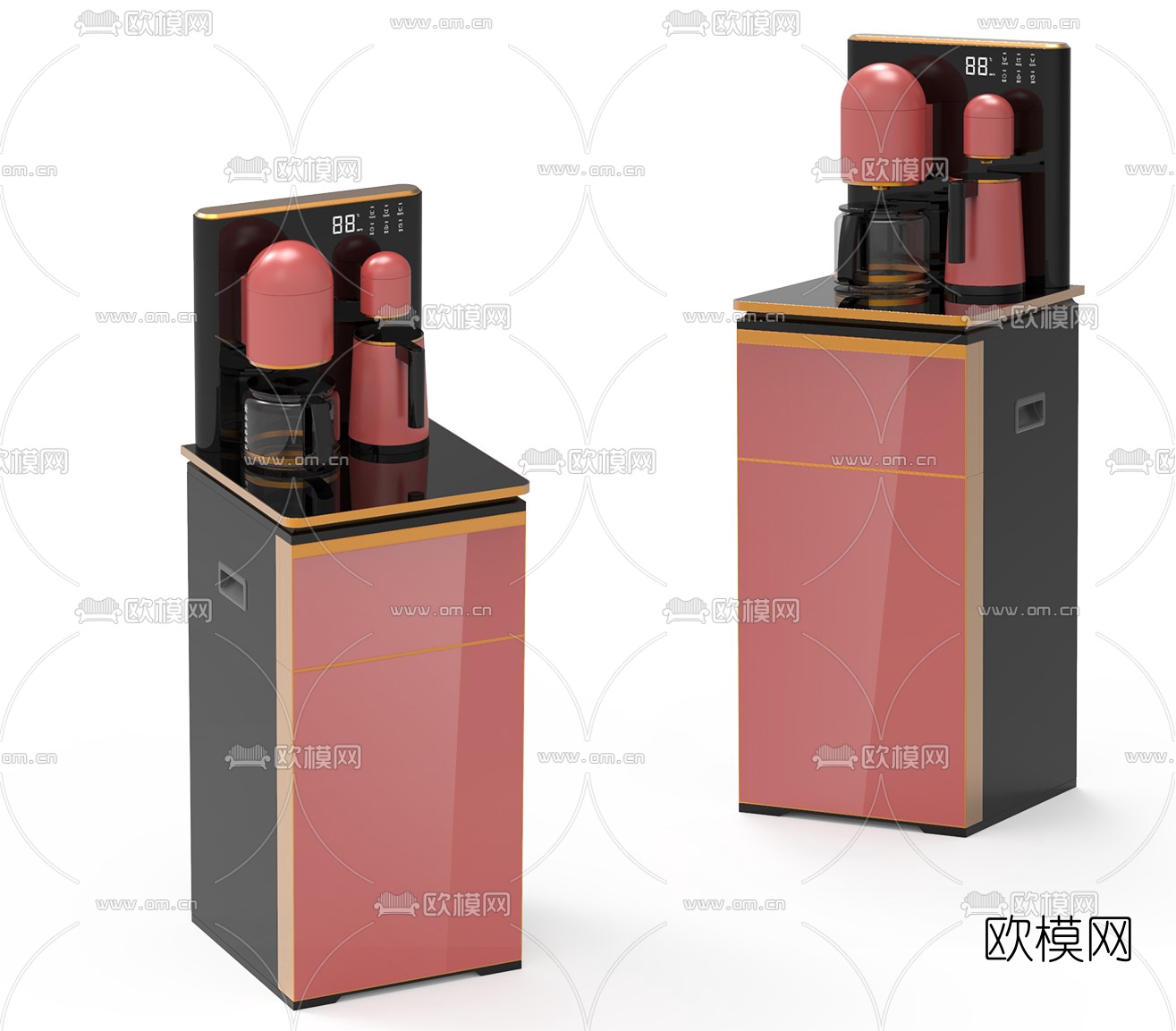 现代茶吧机3d模型下载