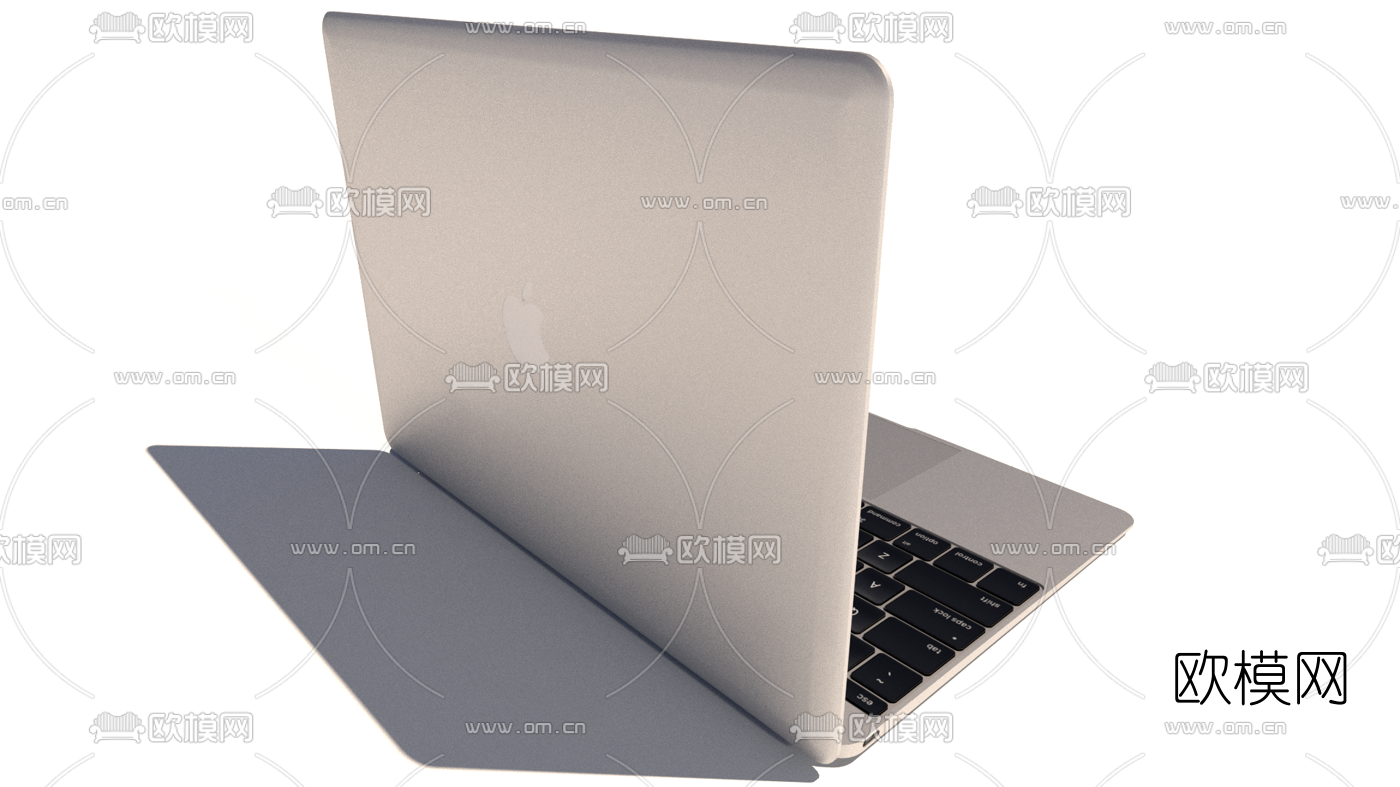 现代苹果笔记本电脑su模型下载（渲染图2）