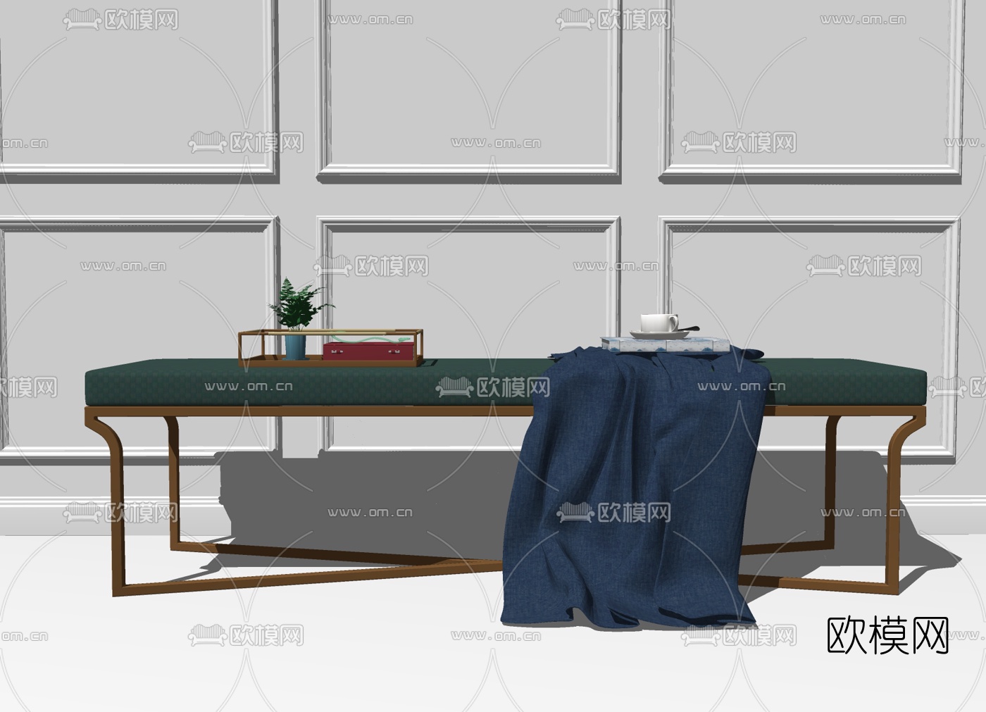 现代金属皮革脚踏su模型下载