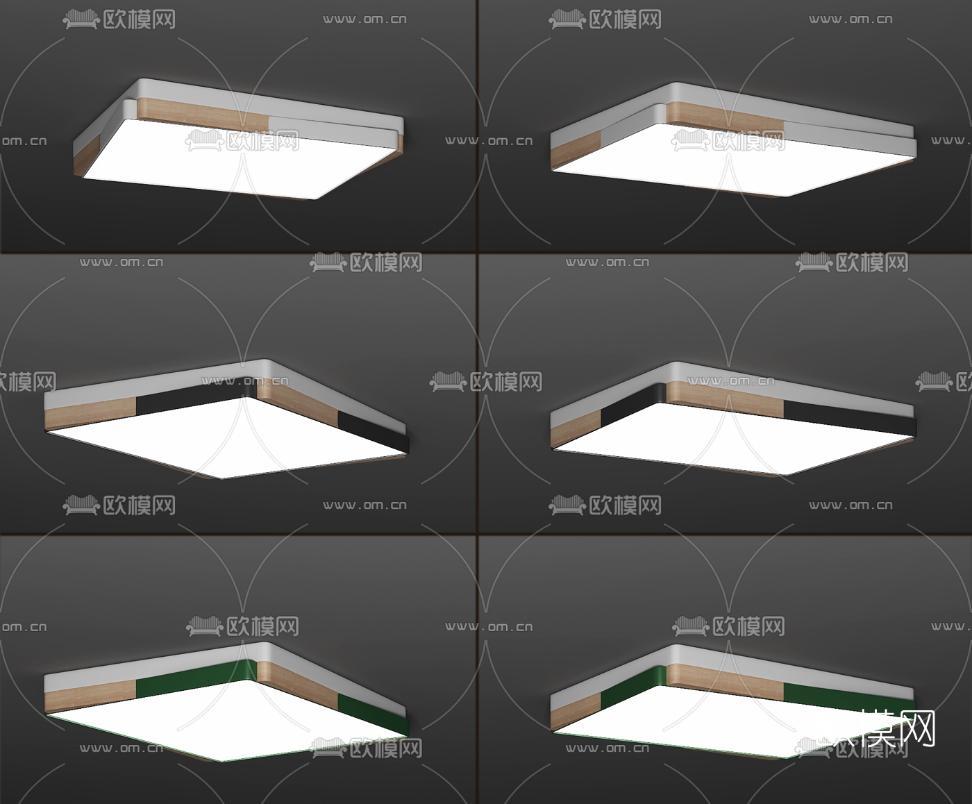 北欧吸顶灯3d模型下载