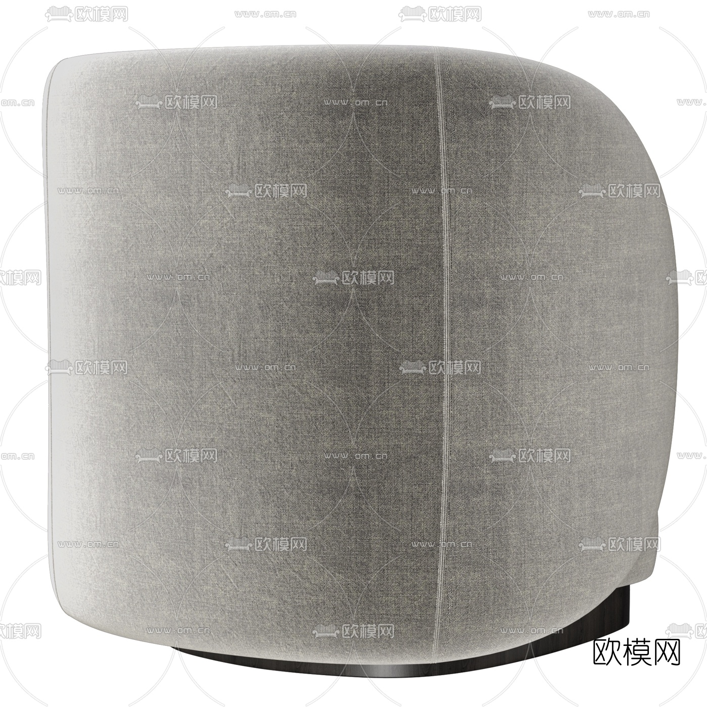 现代布艺单人沙发3d模型下载（渲染图4）