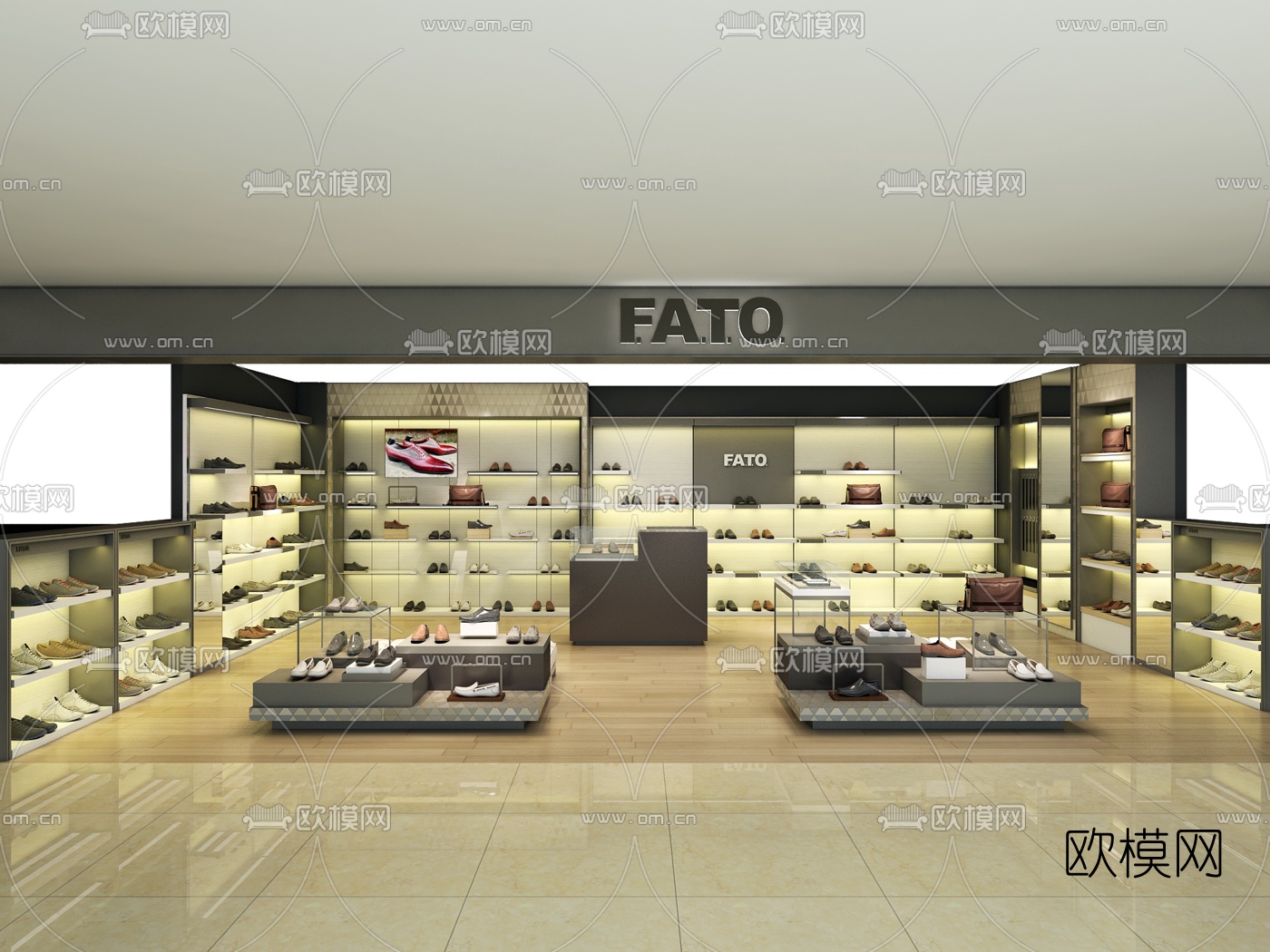 现代鞋店3D模型