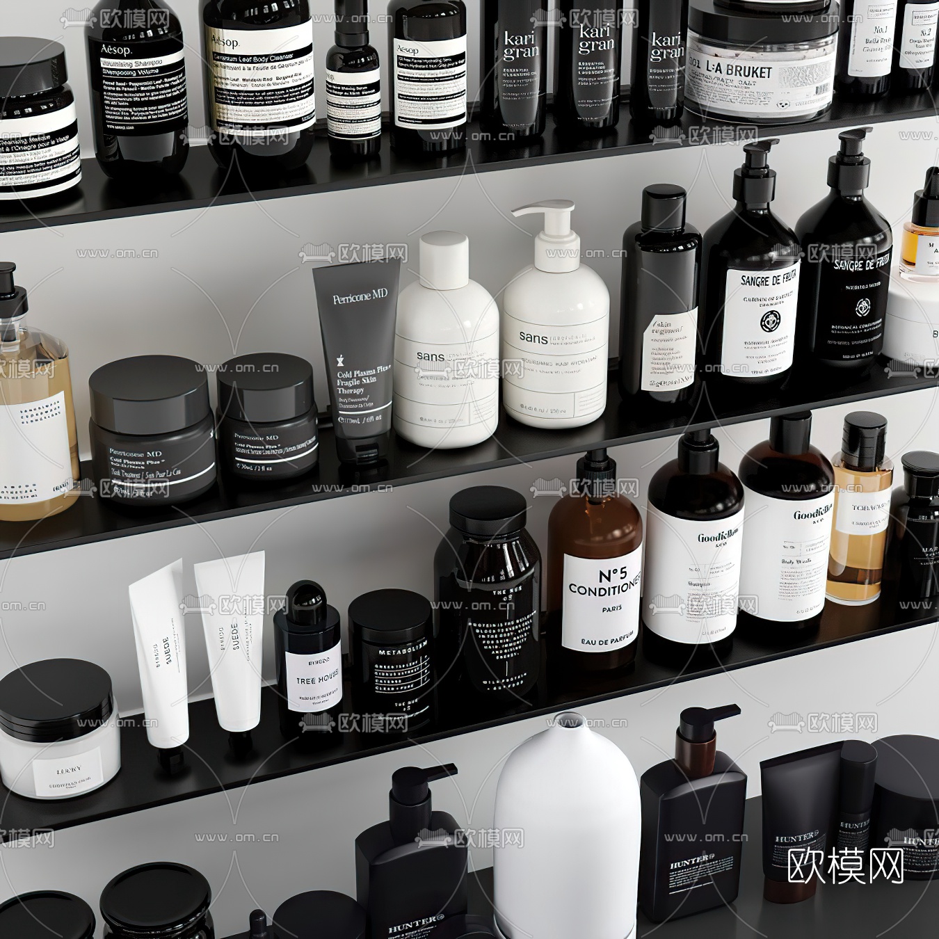 现代洗涤用品3d模型下载（渲染图4）