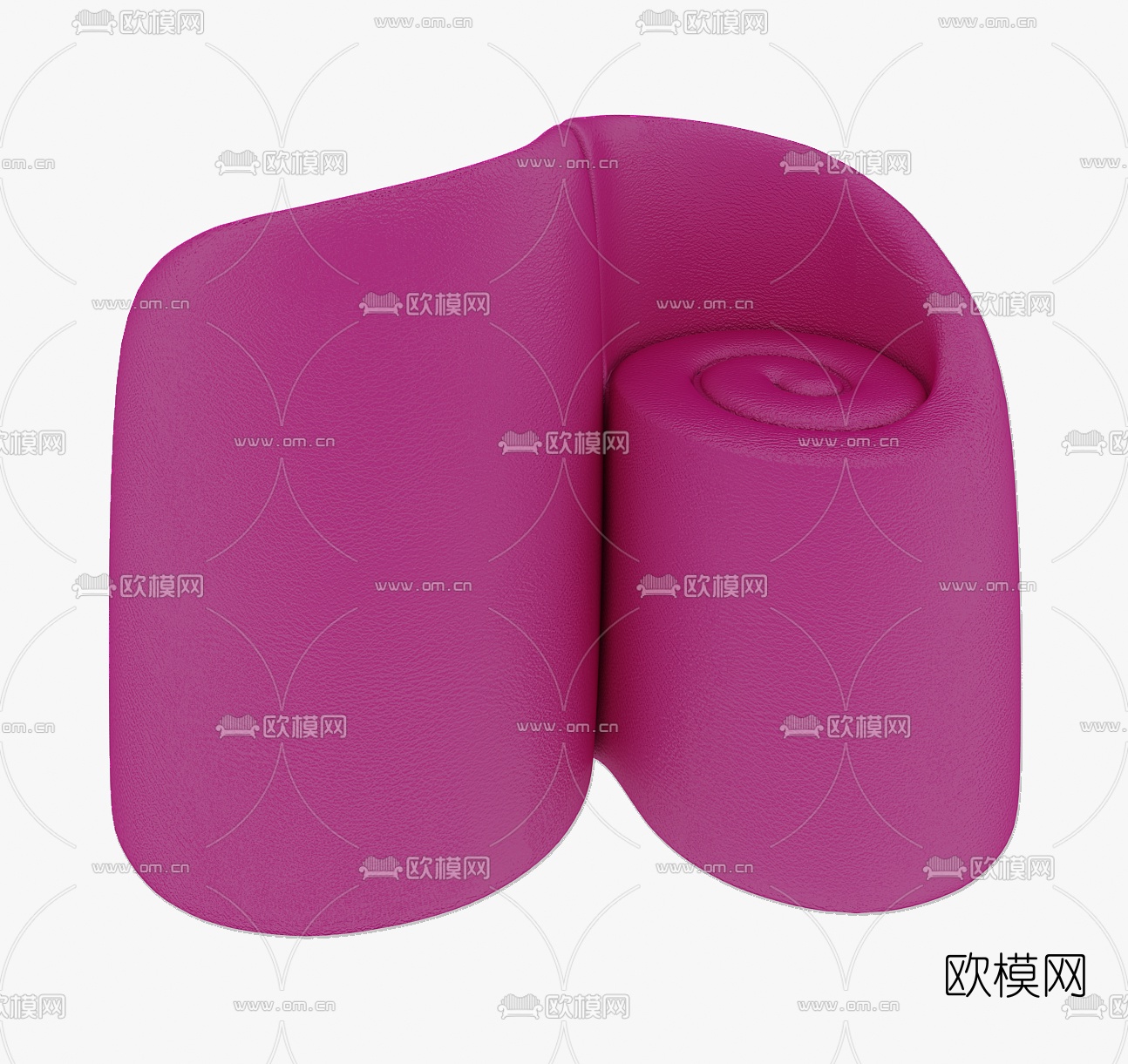 后现代休闲双人椅免费3d模型