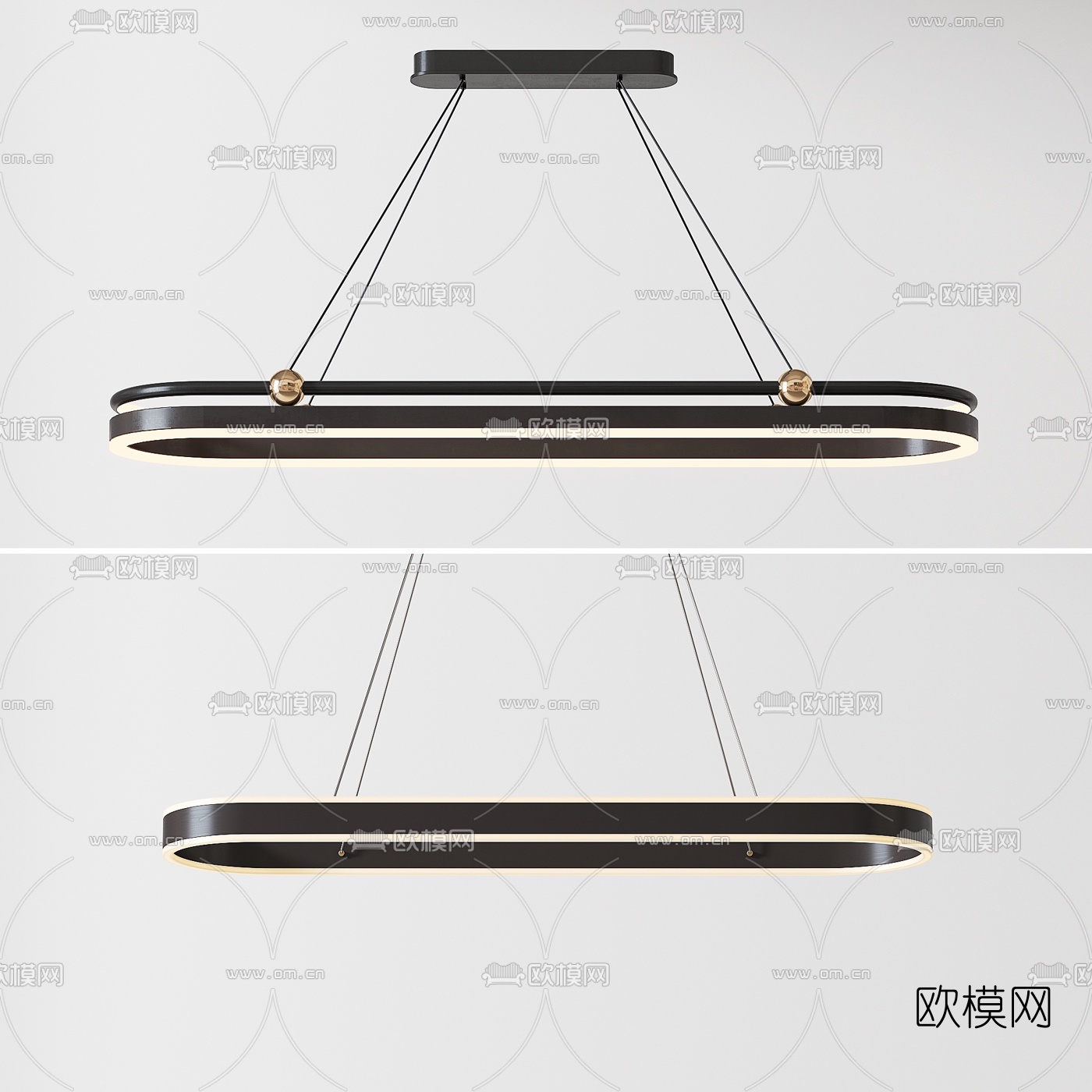 现代时尚吊灯3d模型