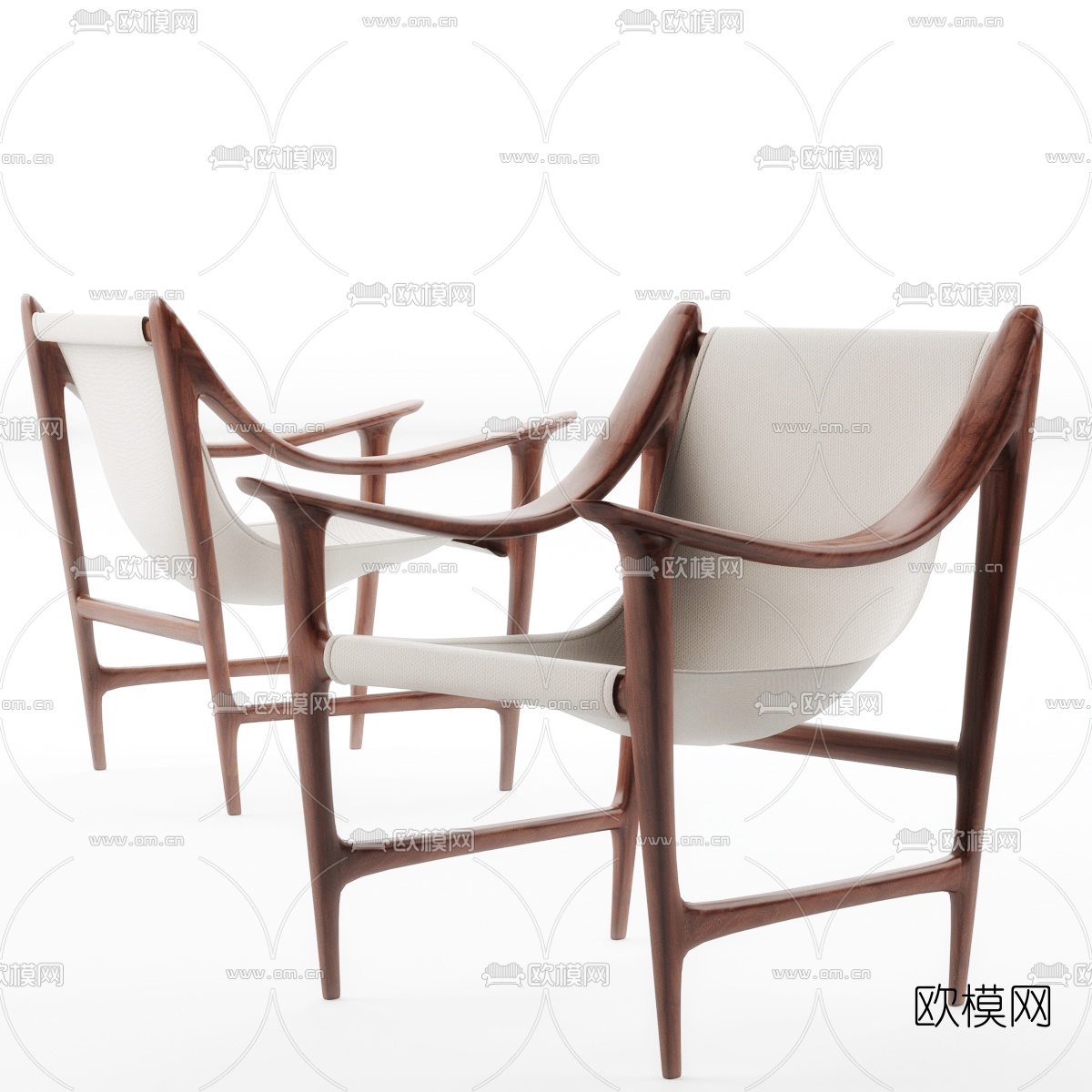 现代休闲椅3d模型