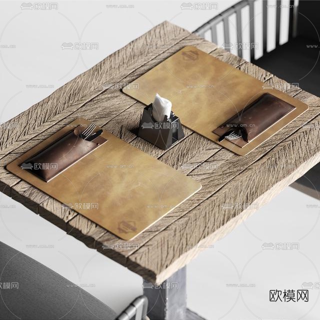 现代休闲桌椅3d模型