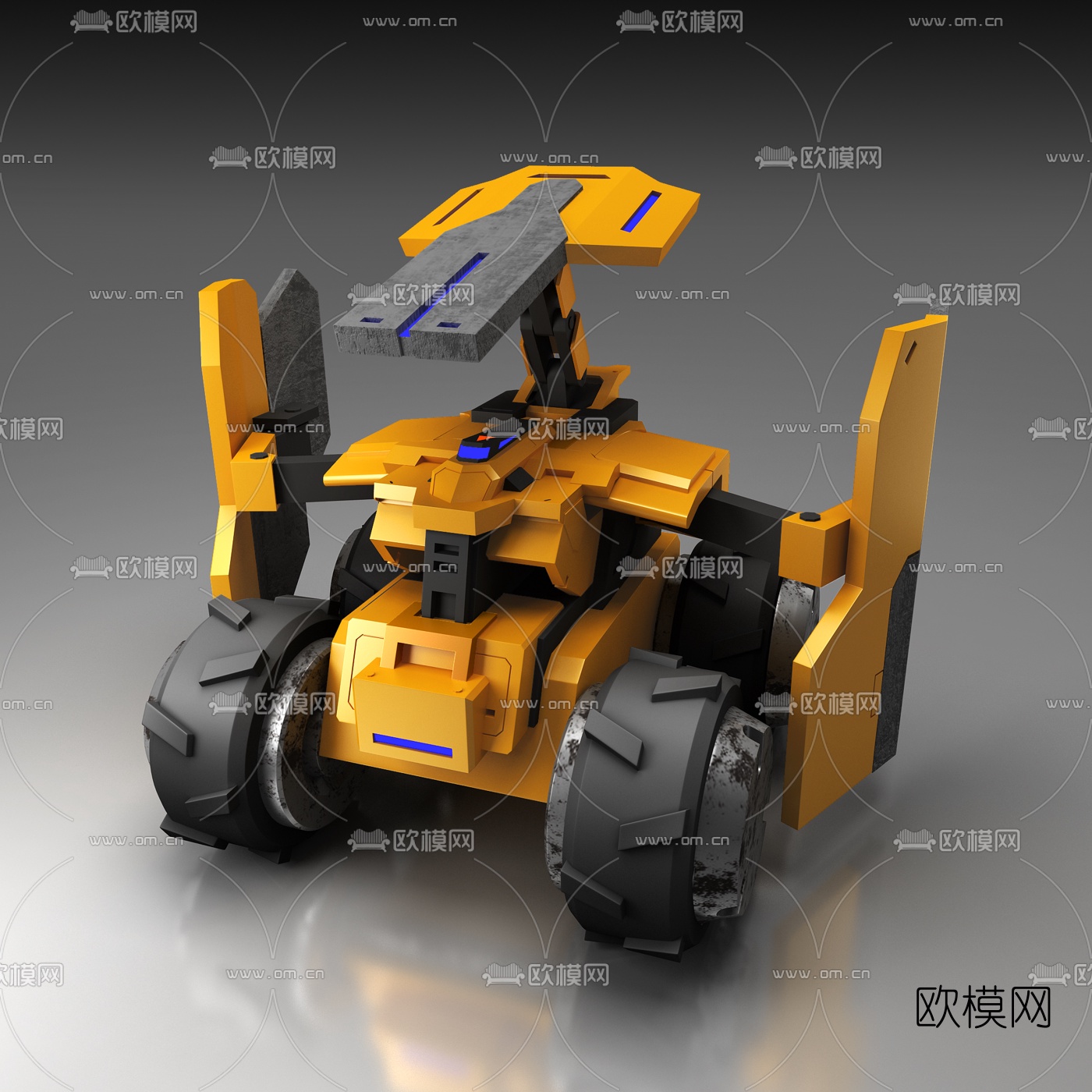 现代机器人3D模型