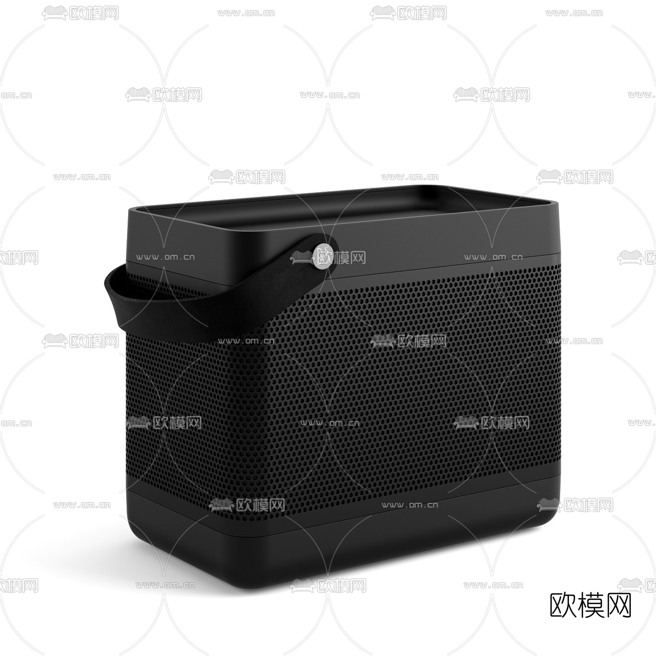 现代便携式音箱3D模型