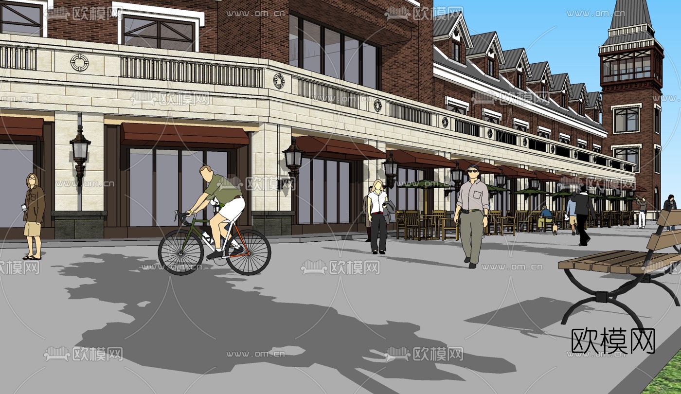 欧式酒店su模型下载（渲染图3）