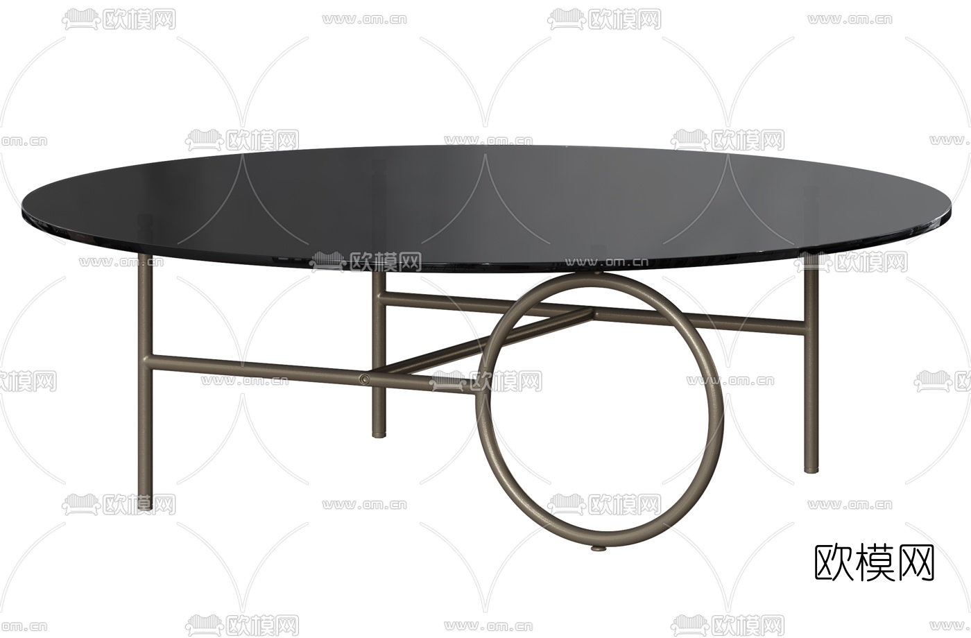 Minotti现代圆几茶几组合3d模型下载（渲染图3）