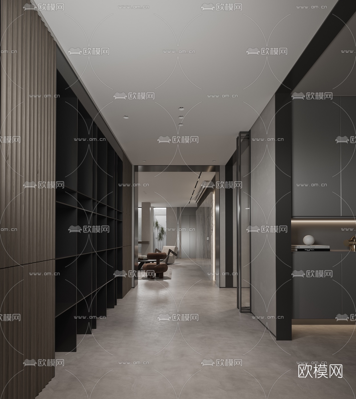 现代地下室休闲区3d模型下载（渲染图4）