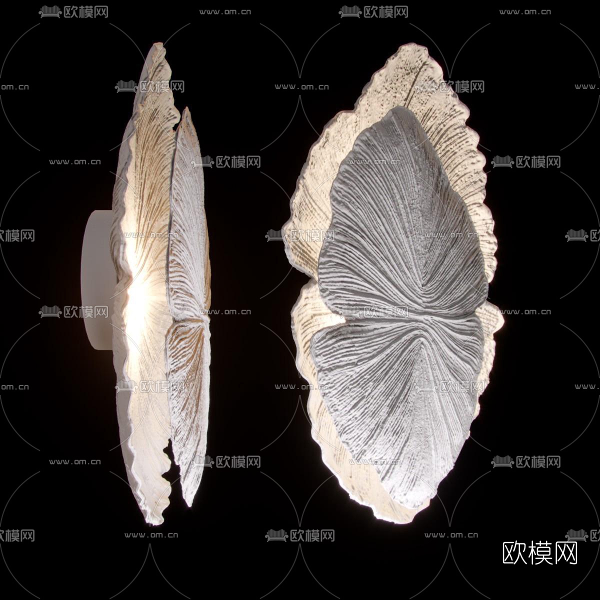 现代壁灯3d模型下载（渲染图2）