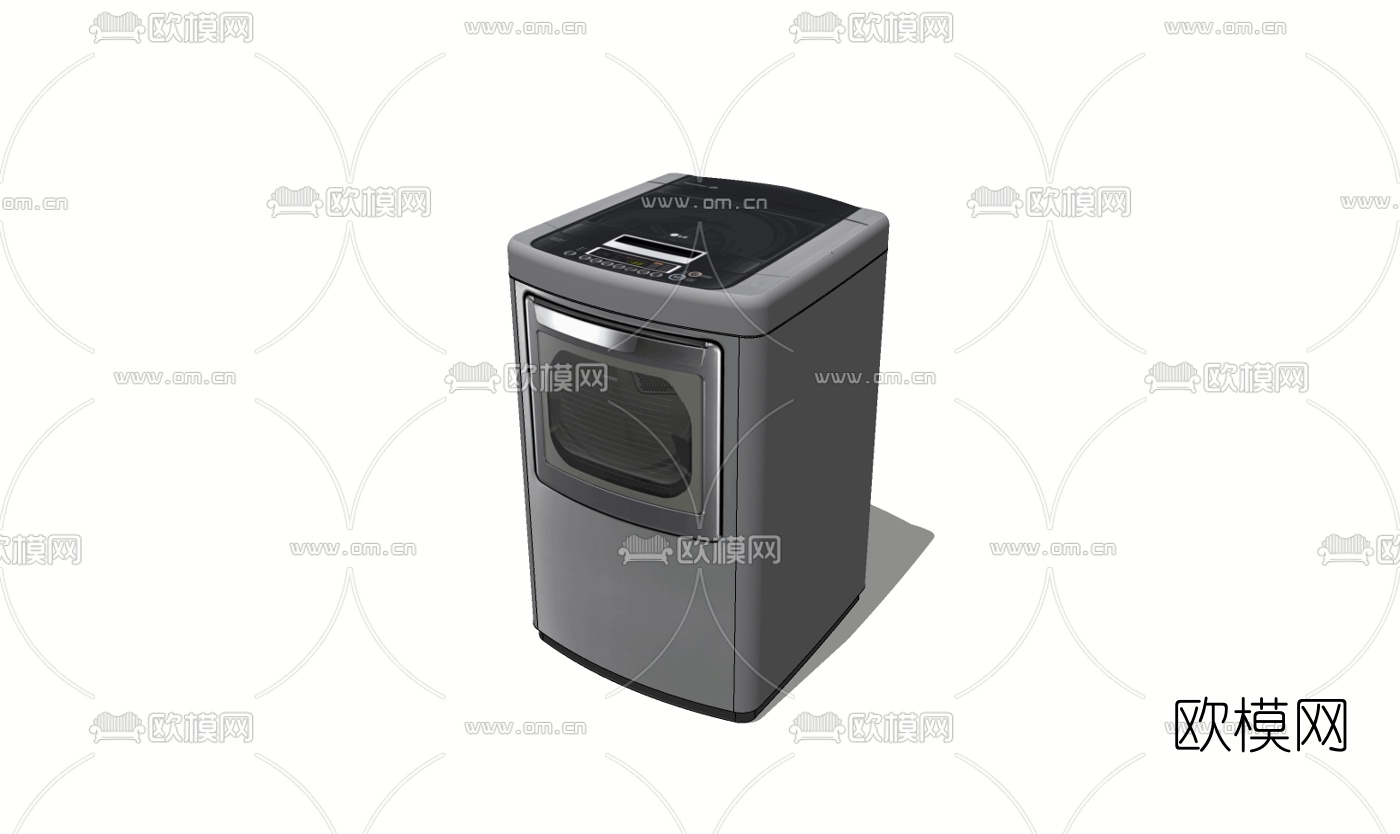 现代滚筒洗衣机免费su模型下载