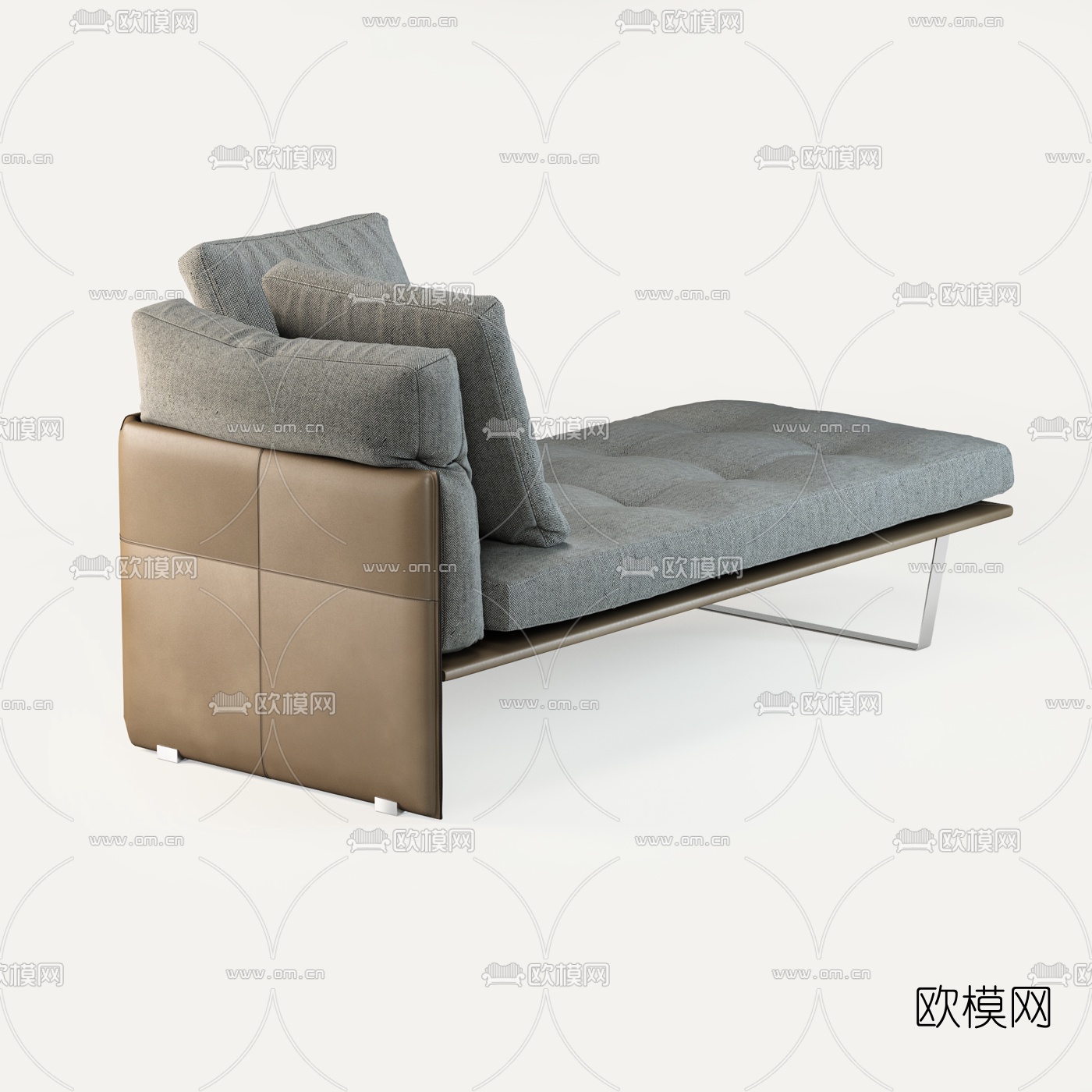 Minotti 现代贵妃椅3d模型下载（渲染图4）