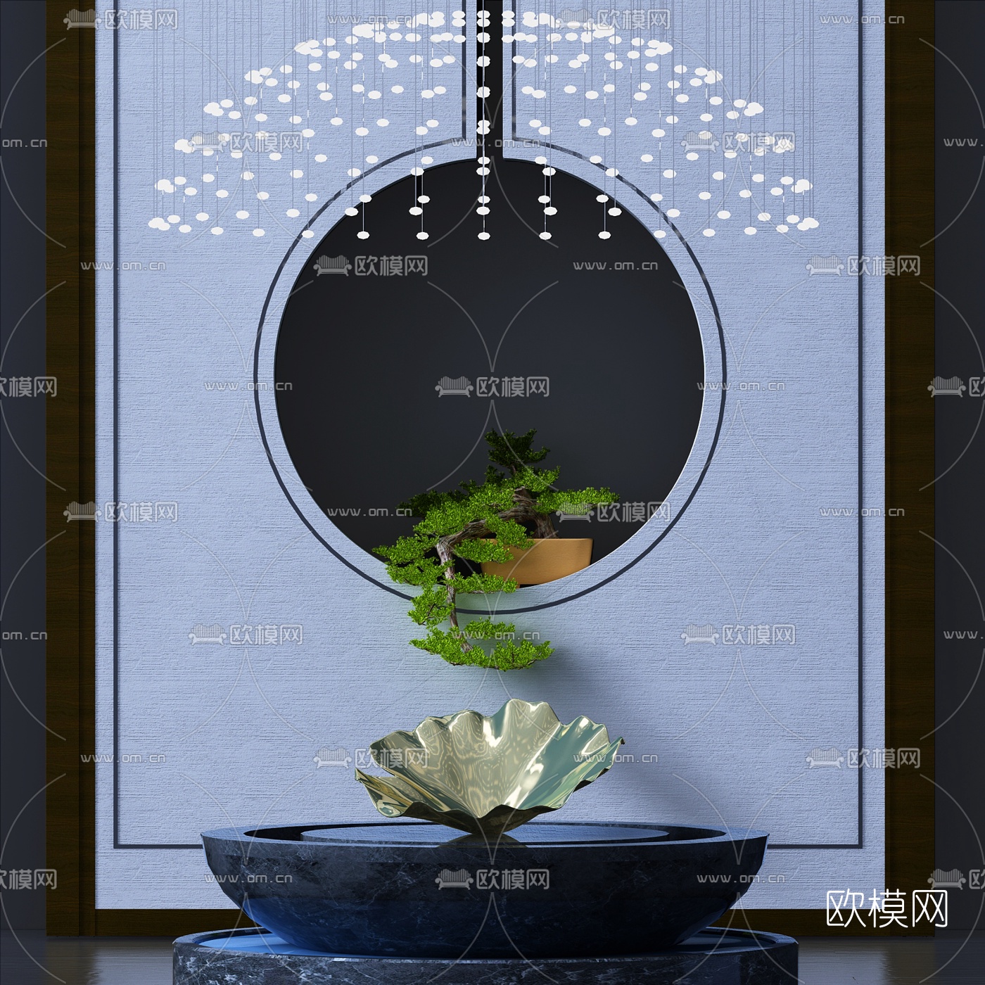 新中式装饰品摆件3d模型